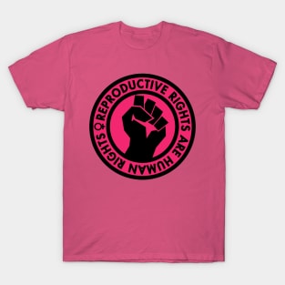 Reproductive Rights are Human Rights (hot pink) T-Shirt